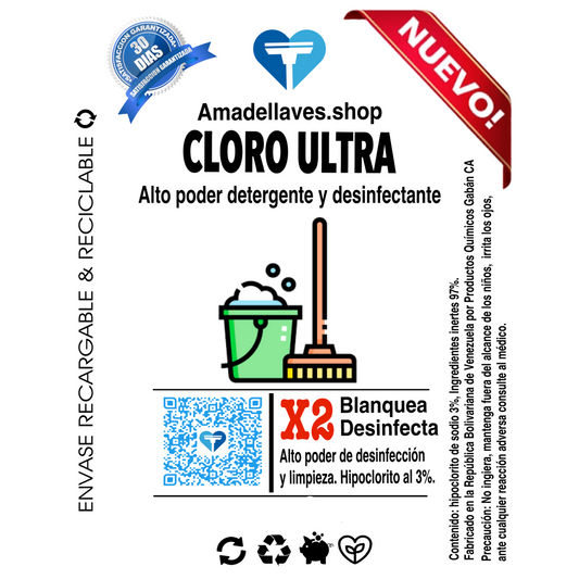 Cloro Ultra al 3% - Refill 20 litros