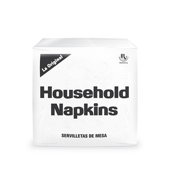 Bulto de Servilletas Cuadradas Household Napkins - 12 x 120 UND