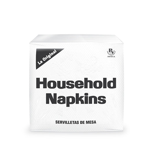 Bulto de Servilletas Cuadradas Household Napkins - 12 x 120 UND