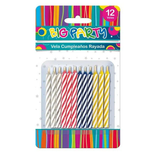 Bulto de Velas de cumpleaños de Colores (60 Cajas X 24 Velas)