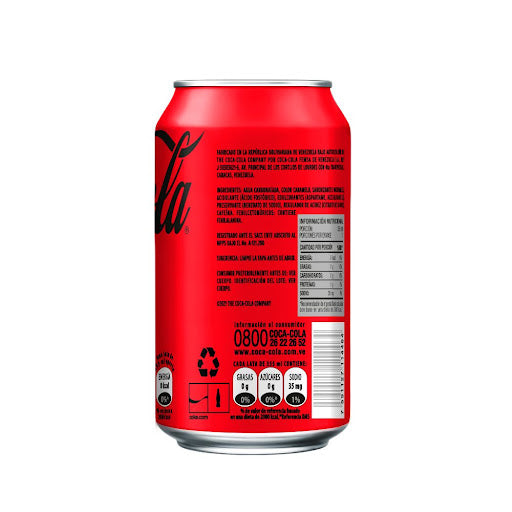 Refresco Coca-Cola Sin Azúcar Lata 355 ml