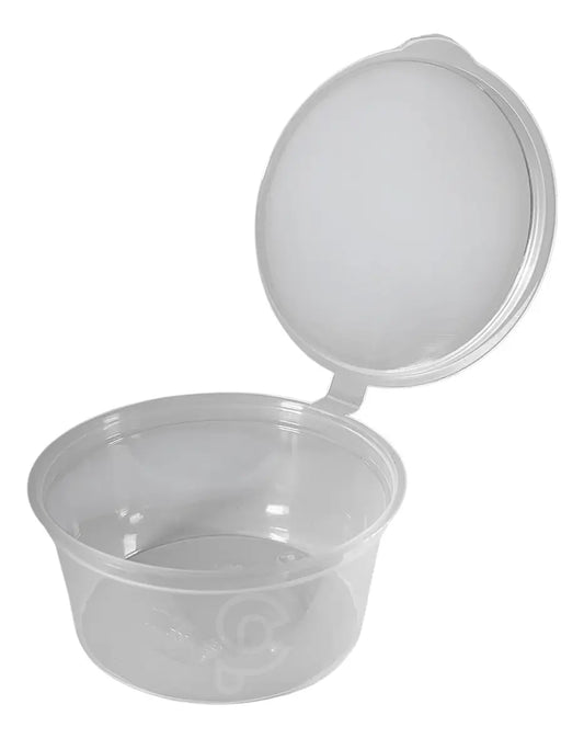 Tina Plástica con Bisabra 2 Oz - 50 UND