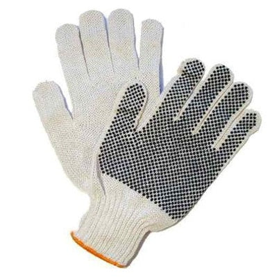 Guantes Tejidos Blanco con Punto PVC