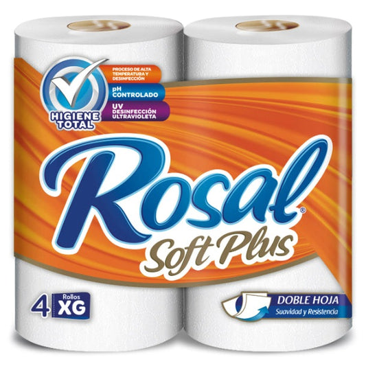 Papel Higiénico Rosal Plus Extra Suave 400 Hojas