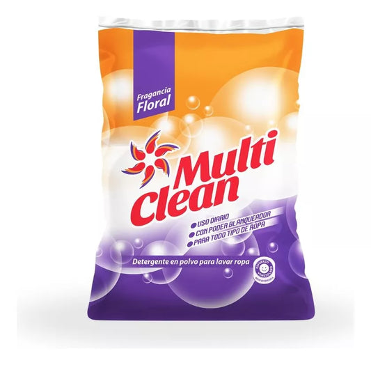 Detergente en Polvo Multi Clean Floral 900 gr