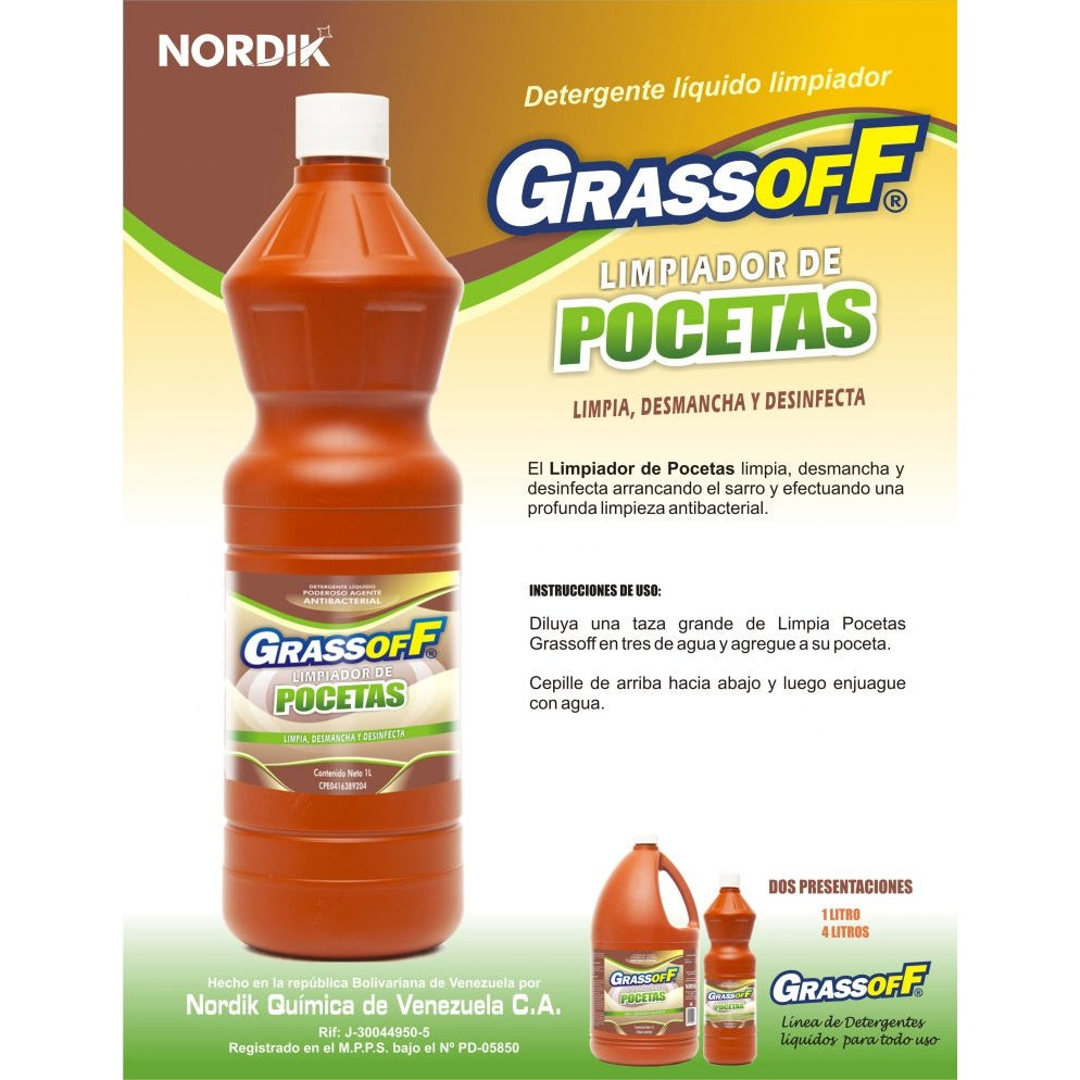 Limpiador de Pocetas  Grassoff - 3.785 L