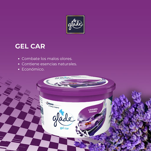 Glade Gel Car Lavanda Marina 70 g