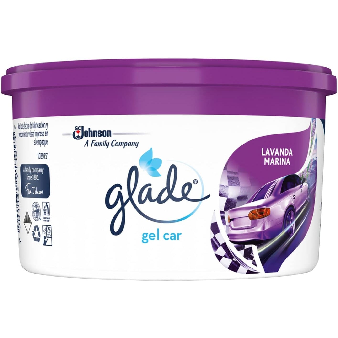 Glade Gel Car Lavanda Marina 70 g