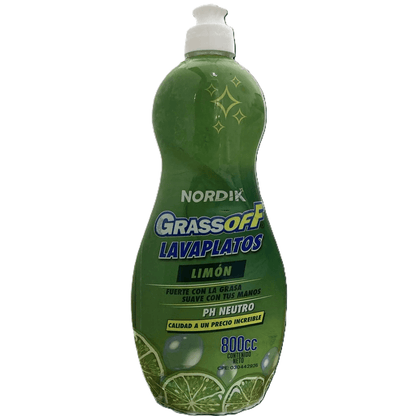 Lavaplatos Líquido Grassoff Limón - 800 ml