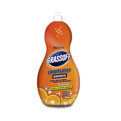 Lavaplatos Líquido Grassoff Naranja - 800 ml