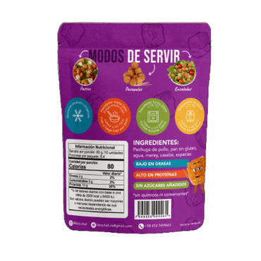 Listochef Pollo Bites Sin Gluten 506g