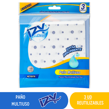 Paño Izy Clean Multiuso X 3 UND