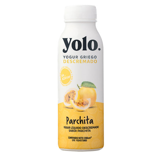 Yolo - Yogur Griego Líquido Parchita │200 ml