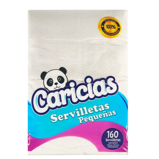 Servilletas Pequeñas Caricias 160 Und