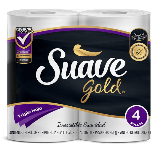 Papel Higiénico Suave gold®