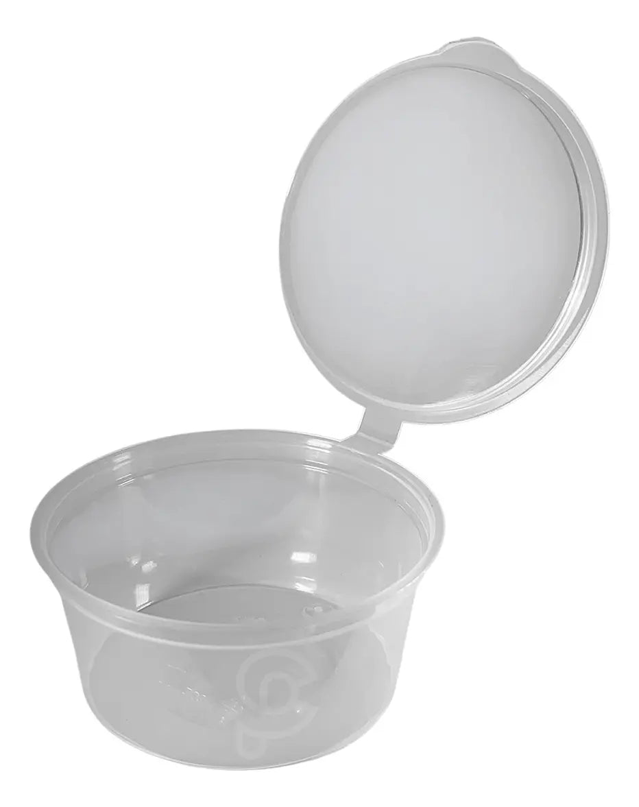 Tina Plástica con Bisabra 2 Oz - 50 UND