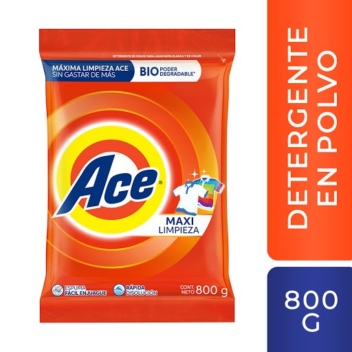 ACE DETERGENTE EN POLVO 800 g