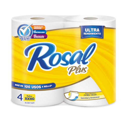 Bulto Papel Higiénico Rosal Plus Extra Suave 600 Hojas