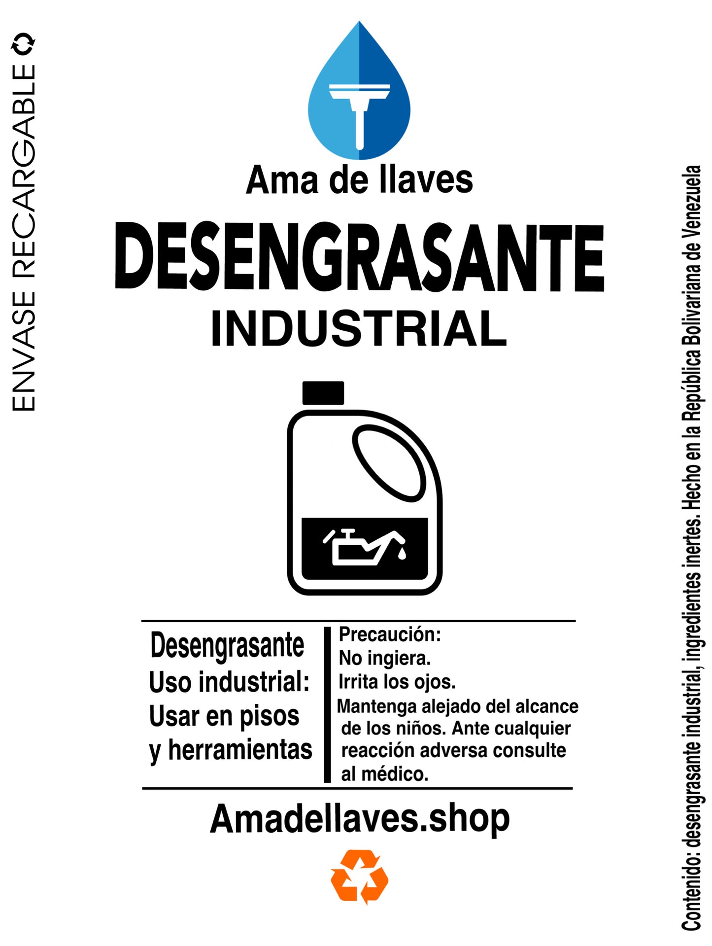 Recargables - Desengrasante ultra 3,785 litros