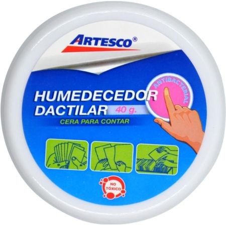 Humedecedor Dactilar - Cera Para Contar Artesco 40g