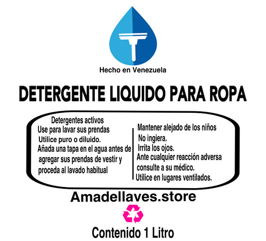 Jabón líquido para Ropa - Refill 3,785 Litros