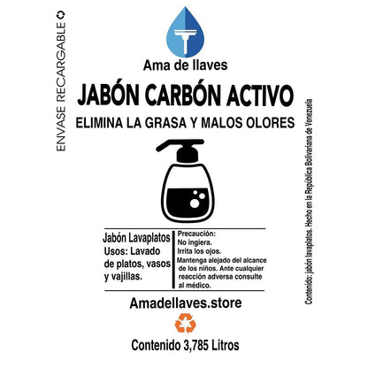 Recargables - Jabón Carbón Activo - 20 litros